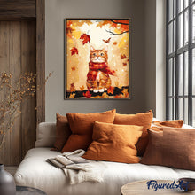 Afbeelding in Gallery-weergave laden, Schilderen op Nummer - Gezellige herfstkat