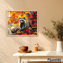 Afbeelding in Gallery-weergave laden, Schilderen op Nummer - Herfst raccoon