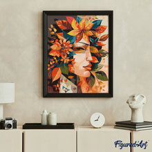 Afbeelding in Gallery-weergave laden, Schilderen op Nummer - Herfstbladeren masker geïnspireerd door Picasso