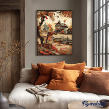 Afbeelding in Gallery-weergave laden, Schilderen op Nummer - Vintage plattelandsmeisje in de herfst