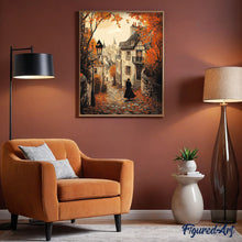 Afbeelding in Gallery-weergave laden, Schilderen op Nummer - Herfstwandeling door de oude stad