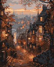 Afbeelding in Gallery-weergave laden, Schilderen op Nummer - Herfststraat in de oude stad