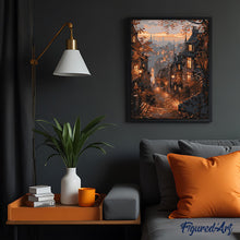 Afbeelding in Gallery-weergave laden, Schilderen op Nummer - Herfststraat in de oude stad