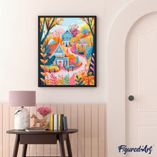 Afbeelding in Gallery-weergave laden, Schilderen op Nummer - Kleurrijke herfsthuizen