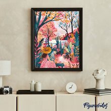 Afbeelding in Gallery-weergave laden, Schilderen op Nummer - Kleurrijke herfsttuin