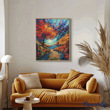 Afbeelding in Gallery-weergave laden, Schilderen op Nummer - Surréalistische herfst geïnspireerd door Van Gogh
