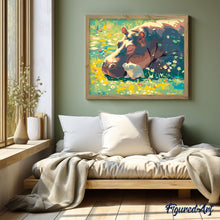 Afbeelding in Gallery-weergave laden, Schilderen op Nummer - Baby Nijlpaard en Mama