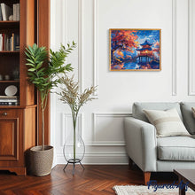 Afbeelding in Gallery-weergave laden, Schilderen op Nummer - Pagode op een Herfstnacht