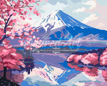 Afbeelding in Gallery-weergave laden, Schilderen op Nummer - Mount Fuji en Sakura-meer