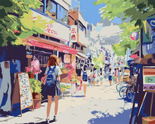 Afbeelding in Gallery-weergave laden, Schilderen op Nummer - Ochtend in een Japans Woonwijk