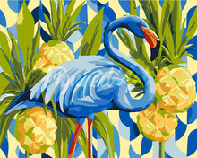 Afbeelding in Gallery-weergave laden, Schilderen op Nummer - Blauwe flamingo