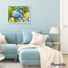 Afbeelding in Gallery-weergave laden, Schilderen op Nummer - Blauwe flamingo