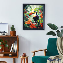 Afbeelding in Gallery-weergave laden, Schilderen op Nummer - Toekan in de jungle