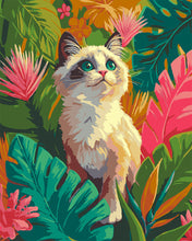 Afbeelding in Gallery-weergave laden, Schilderen op Nummer - Ragdoll kitten in de jungle