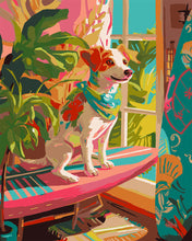 Afbeelding in Gallery-weergave laden, Schilderen op Nummer - Surfminnende hond