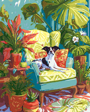 Afbeelding in Gallery-weergave laden, Schilderen op Nummer - Plantenhoek met hond