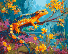 Afbeelding in Gallery-weergave laden, Schilderen op Nummer - Gouden Salamander