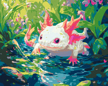 Afbeelding in Gallery-weergave laden, Schilderen op Nummer - Zwem-Axolotl
