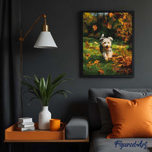 Afbeelding in Gallery-weergave laden, Schilderen op Nummer - Vrolijke pup in de herfst