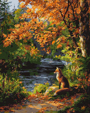 Afbeelding in Gallery-weergave laden, Schilderen op Nummer - Rode vos bij de rivier