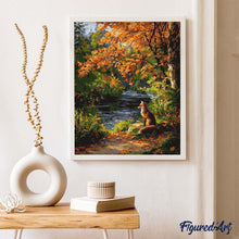 Afbeelding in Gallery-weergave laden, Schilderen op Nummer - Rode vos bij de rivier