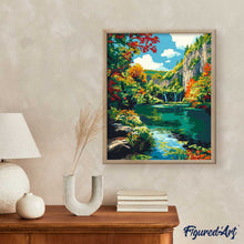 Afbeelding in Gallery-weergave laden, Schilderen op Nummer - Smaragdmeer in de herfst