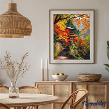 Afbeelding in Gallery-weergave laden, Schilderen op Nummer - Japanse pagode in de herfst