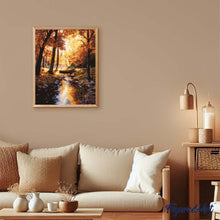 Afbeelding in Gallery-weergave laden, Schilderen op Nummer - Gouden herfststroom