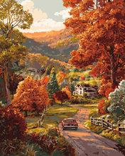 Afbeelding in Gallery-weergave laden, Schilderen op Nummer - Landweg in de herfst