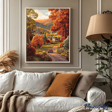 Afbeelding in Gallery-weergave laden, Schilderen op Nummer - Landweg in de herfst