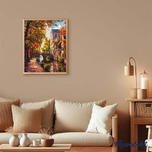 Afbeelding in Gallery-weergave laden, Schilderen op Nummer - Rivierdorp in de herfst