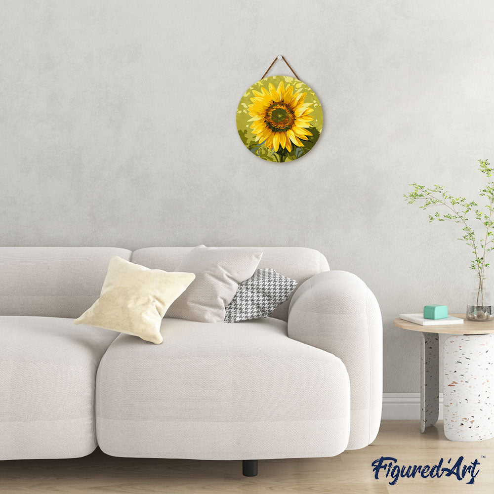 schilderen-op-nummer-op-houten-schijf-zonnebloem-figured-art