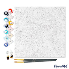 Afbeelding in Gallery-weergave laden, Mini Schilderen op Nummer met Frame - Fantasie papegaai en bloemen