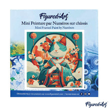 Afbeelding in Gallery-weergave laden, Mini Schilderen op Nummer met Frame - Japanse Kat Prinses