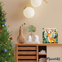 Afbeelding in Gallery-weergave laden, Mini Schilderen op Nummer met Frame - Gouden rendier