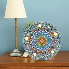 Afbeelding in Gallery-weergave laden, LED Licht Diamond Painting Blauwe Mandala