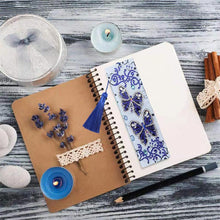 Afbeelding in Gallery-weergave laden, Diamond Painting Bladwijzers Blauwe Vlinders