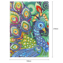 Afbeelding in Gallery-weergave laden, Diamond Painting Notitieboek Pauw