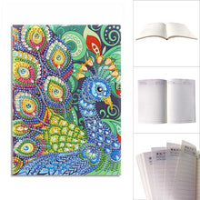Afbeelding in Gallery-weergave laden, Diamond Painting Notitieboek Pauw