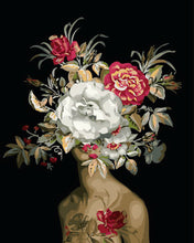 Afbeelding in Gallery-weergave laden, Schilderen op Nummer - Vrouw en explosie van bloemen