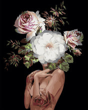 Afbeelding in Gallery-weergave laden, Schilderen op Nummer - Vrouw en gezicht van bloemen