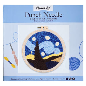 Punch Needle pakket Prachtige sterrennacht