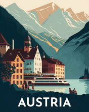 Afbeelding in Gallery-weergave laden, Diamond Painting - Reisposter Hallstatt