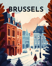 Afbeelding in Gallery-weergave laden, Diamond Painting - Reisposter Brussel