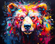 Afbeelding in Gallery-weergave laden, Diamond Painting - Kleurrijke Abstracte Beer