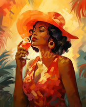 Afbeelding in Gallery-weergave laden, Diamond Painting - Art Deco Vrouw met een Glas