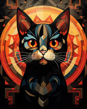 Afbeelding in Gallery-weergave laden, Diamond Painting - Art Deco Zwarte Kat