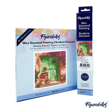 Afbeelding in Gallery-weergave laden, Mini Diamond Painting 25x25 cm - Bloemrijke ingang