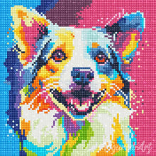 Afbeelding in Gallery-weergave laden, Mini Diamond Painting 25x25 cm - Honden Abstracte Pop-Art