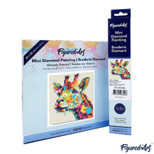 Afbeelding in Gallery-weergave laden, Mini Diamond Painting 25x25 cm - Giraffe Abstracte Pop-Art